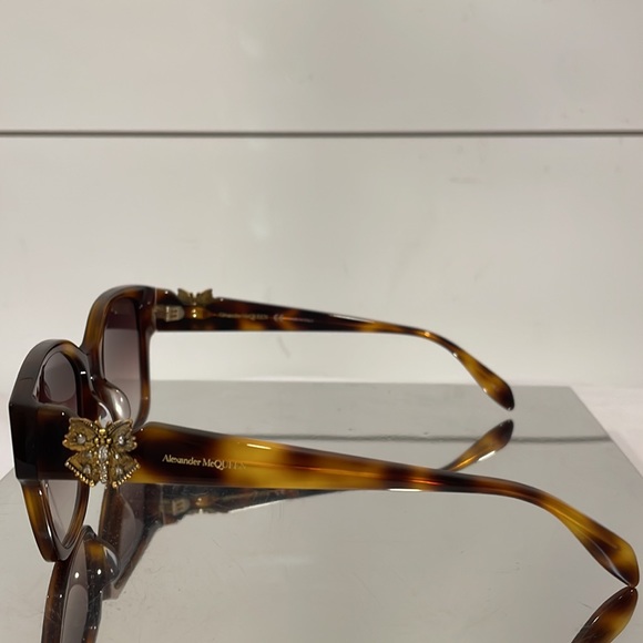ALEXANDER MCQUEEN BUTTERFLY AM0370S-002 WOMEN'S SUNGLASSES - Picture 7 of 12